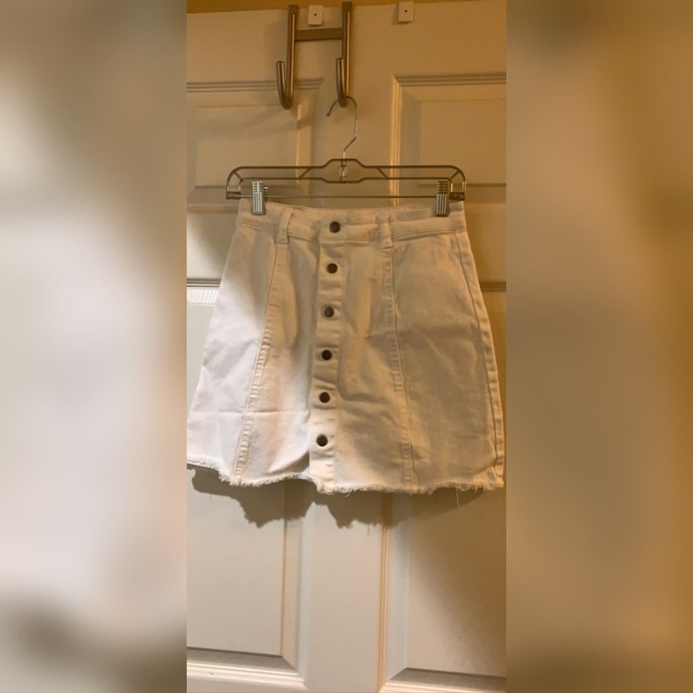 Small White Harper Heritage Jean Skirt